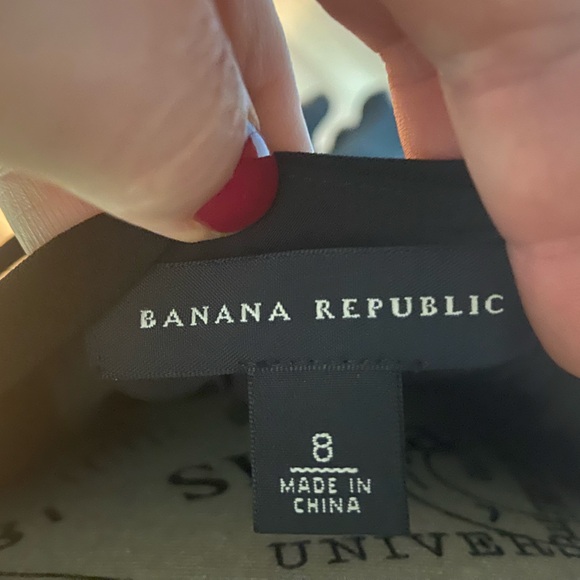 Banana republic sweetheart neck, open back block silk dress - Picture 2 of 7